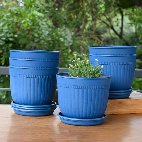 Eha Earth Friendly Petal Pot 7 inch | Pack of 6