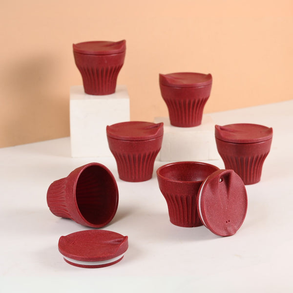 Eha Earth Friendly Rafter Coffee Mug with Lid | Set of 6