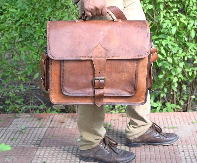 Vintage Large Leather Messenger Bag Classy Leather Bags Bags