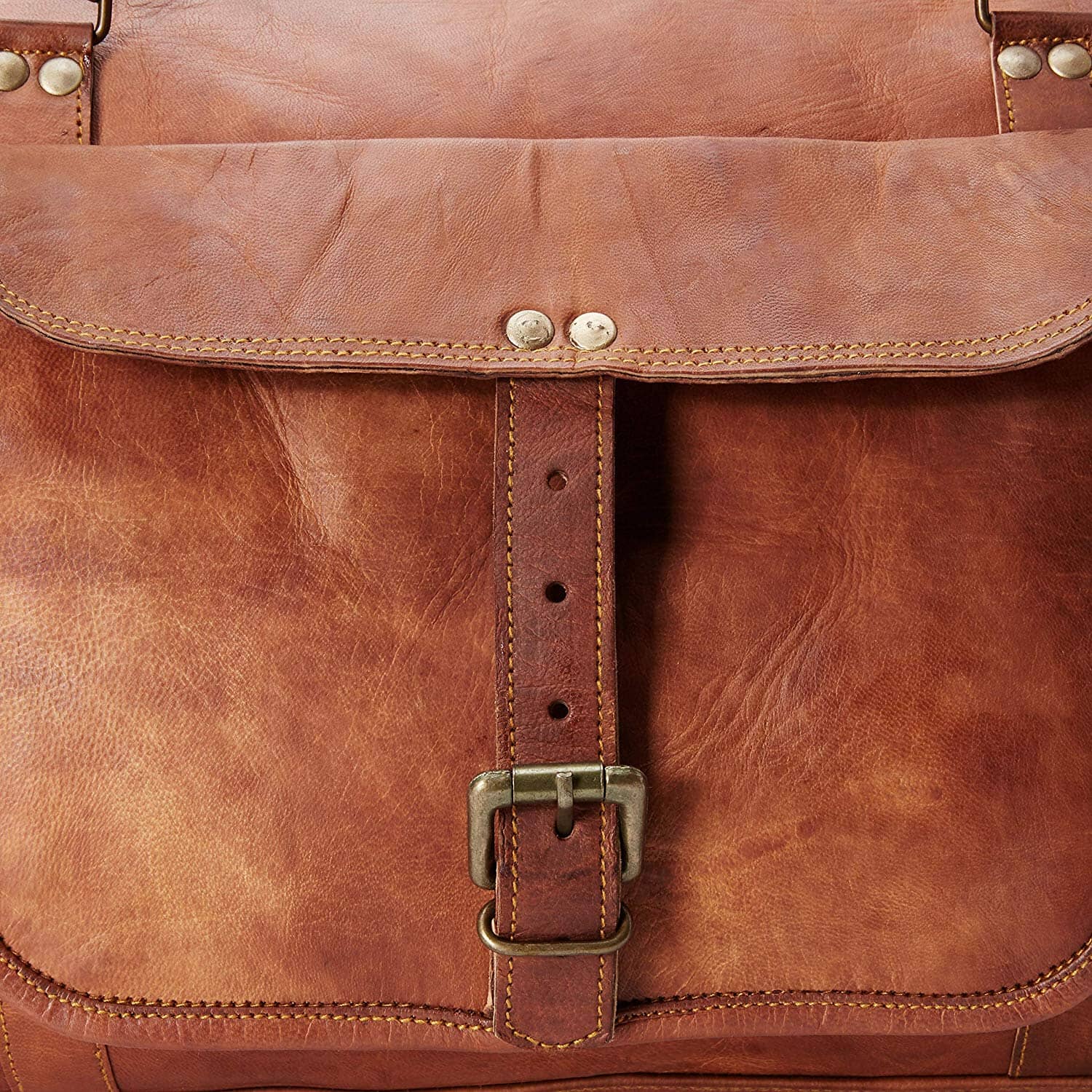 leather duffle
