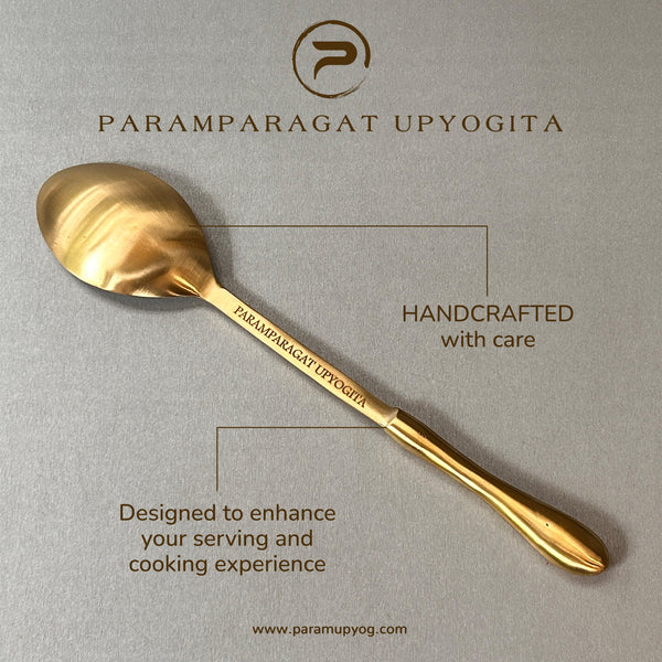 Paramparagat Upyogita Chaitanya  Brass Serving Spoon
