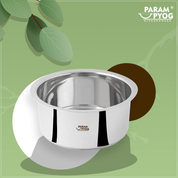 Param Upyog - 6 Liters SS Plain Bhagona/Patila/Tope