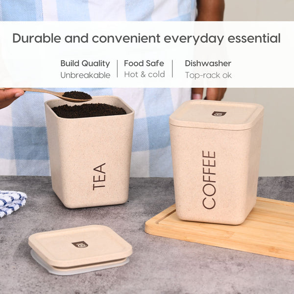 Earth Friendly Kitchen Storage Jars & Containers | Set of 2