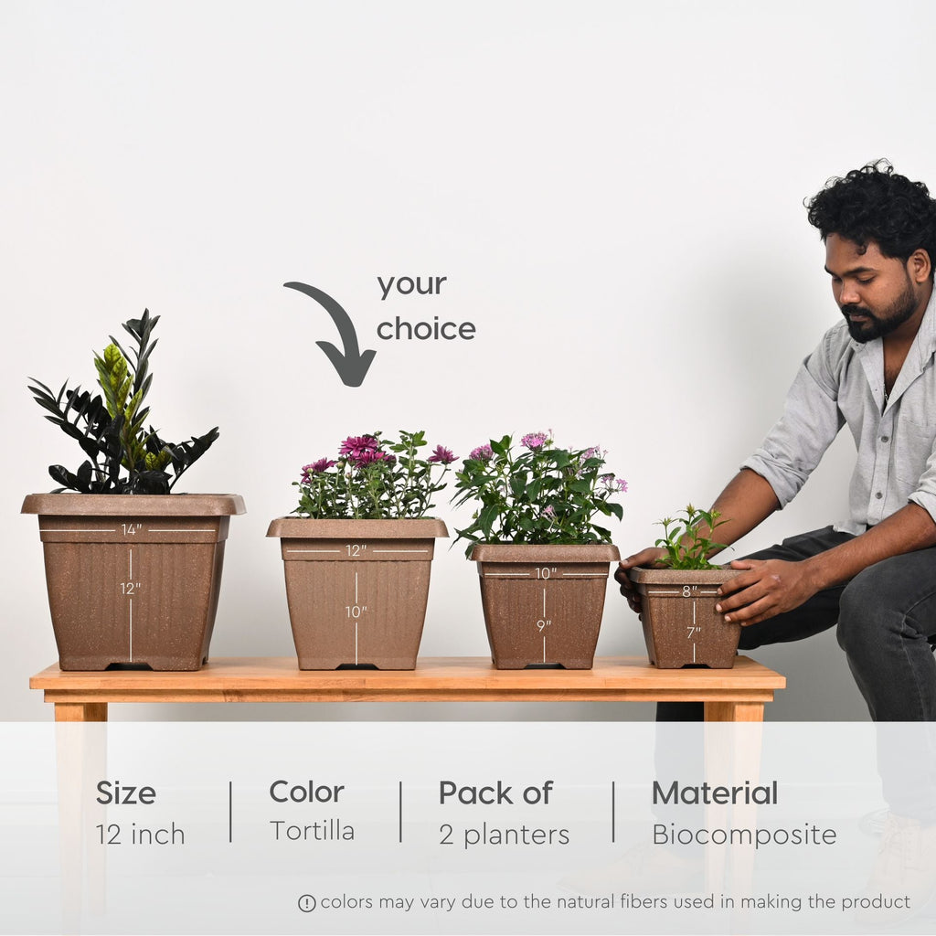 Earth Friendly Planters Bella Square image 2