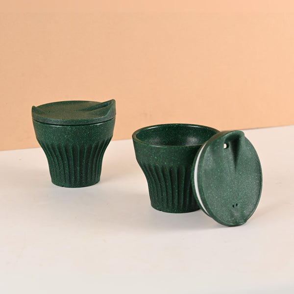 Earth Friendly Rafter Coffee Mug with Lid | Set of 2