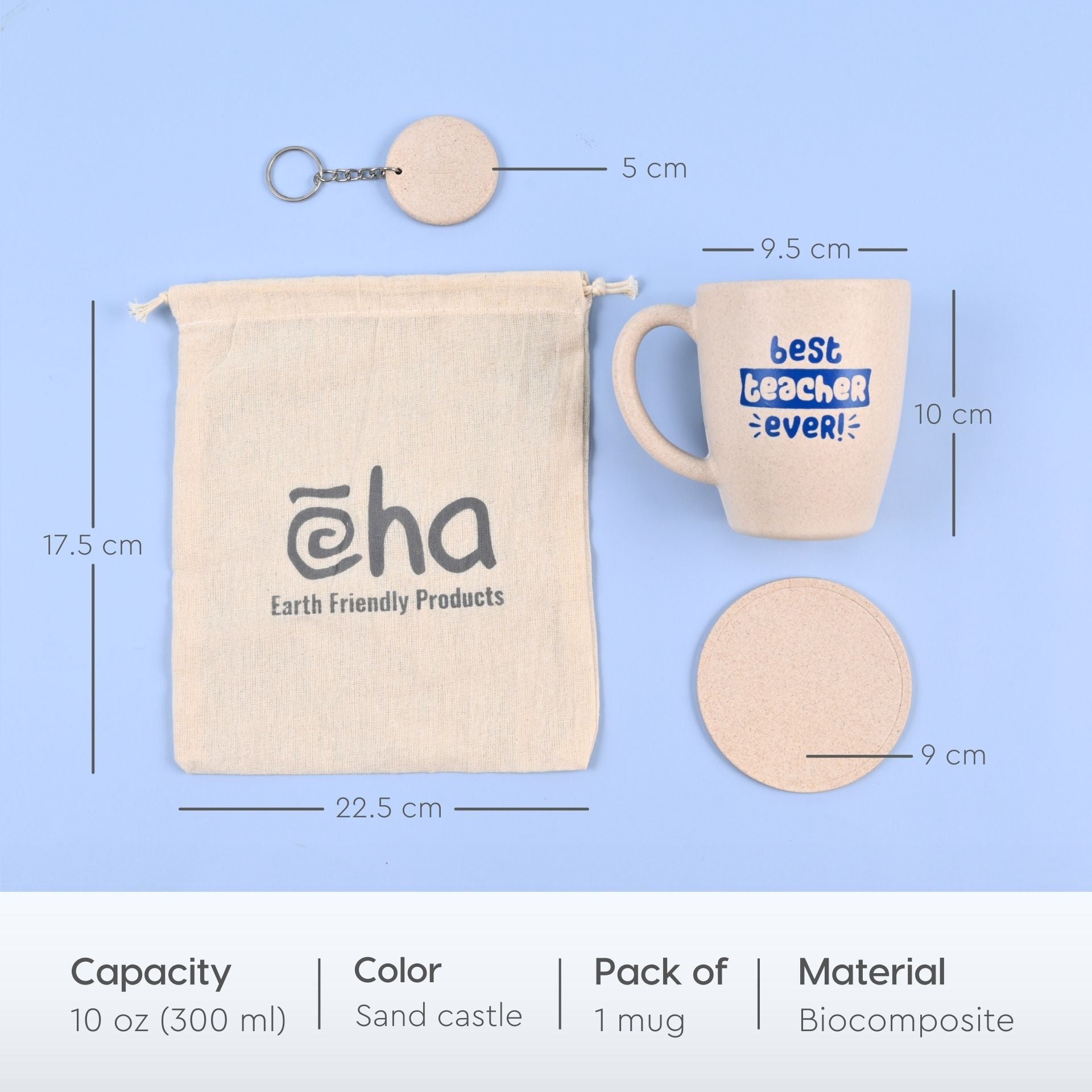 Eha Earth Friendly Best Teacher Ever gift for teachers | gift ideas for best teacher