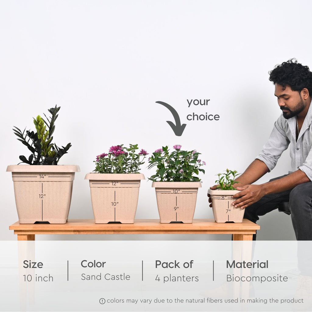 Earth Friendly Planters Bella Square image 2