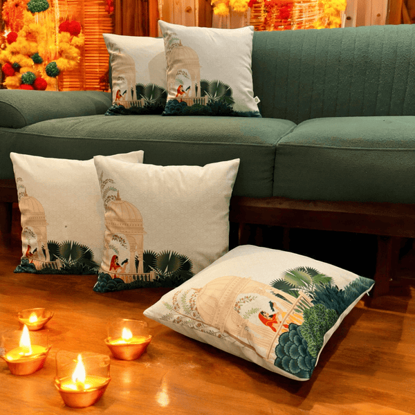 Royal Balcony Velvet Cushion Cover