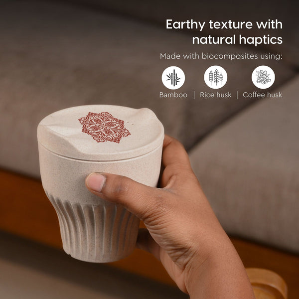 Earth Friendly Gifts | Mandala Printed Mug and Coasters Set