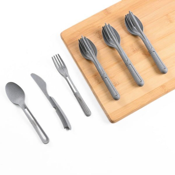 Earth Friendly Small Cutlery Set for Dining Table | Travel Cutlery for Kids Set of 4