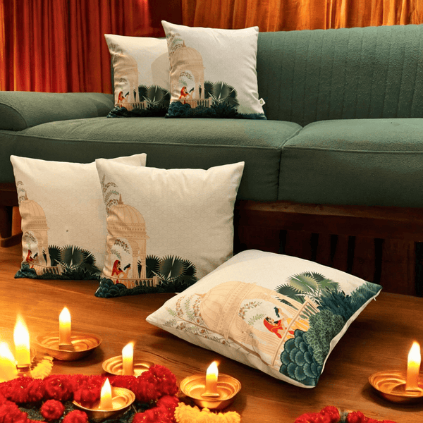 Royal Balcony Velvet Cushion Cover