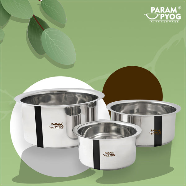 Param Upyog - 2.5 Liters SS Induction Bhagona/Patila/Tope