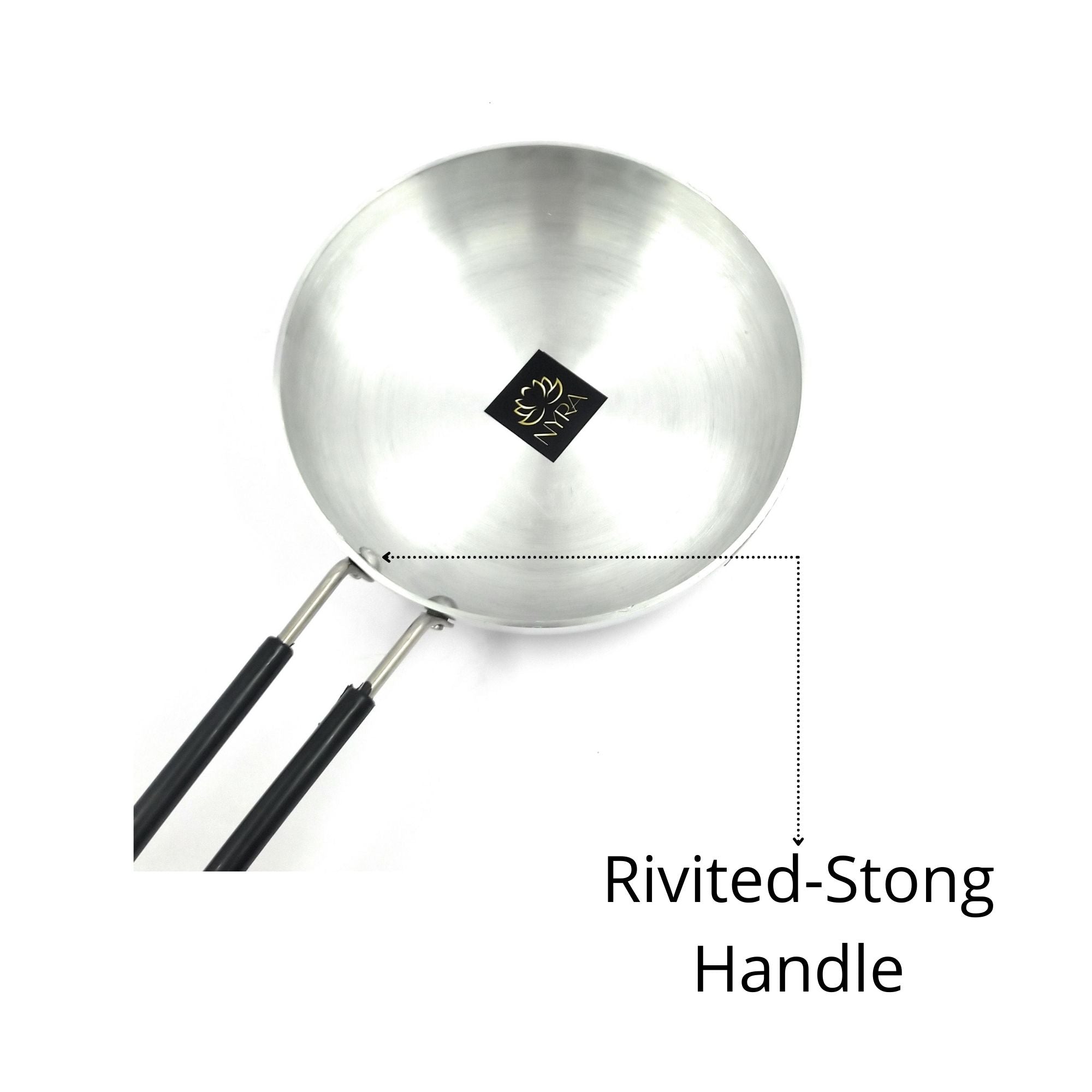 aluminium fry pan with Rivited strong Handle 