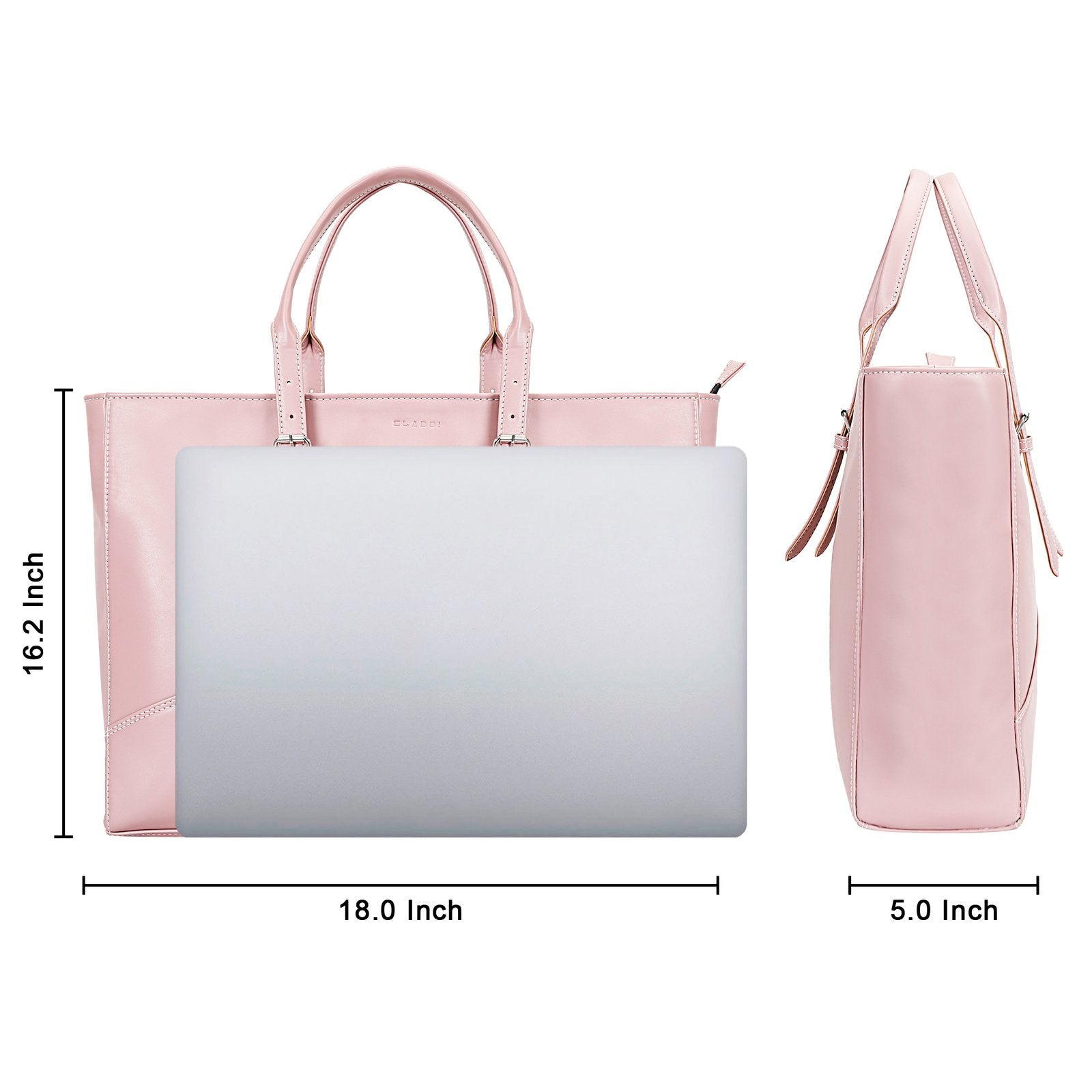 Aura Pink Tote Laptop Bag