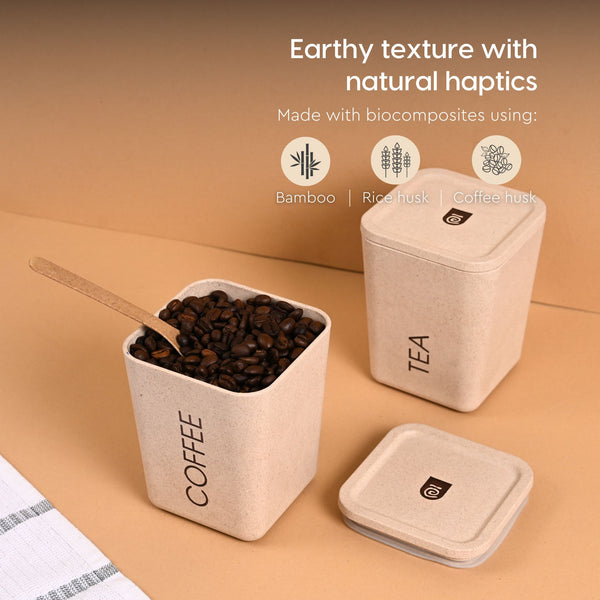 Earth Friendly Kitchen Storage Jars & Containers | Set of 2