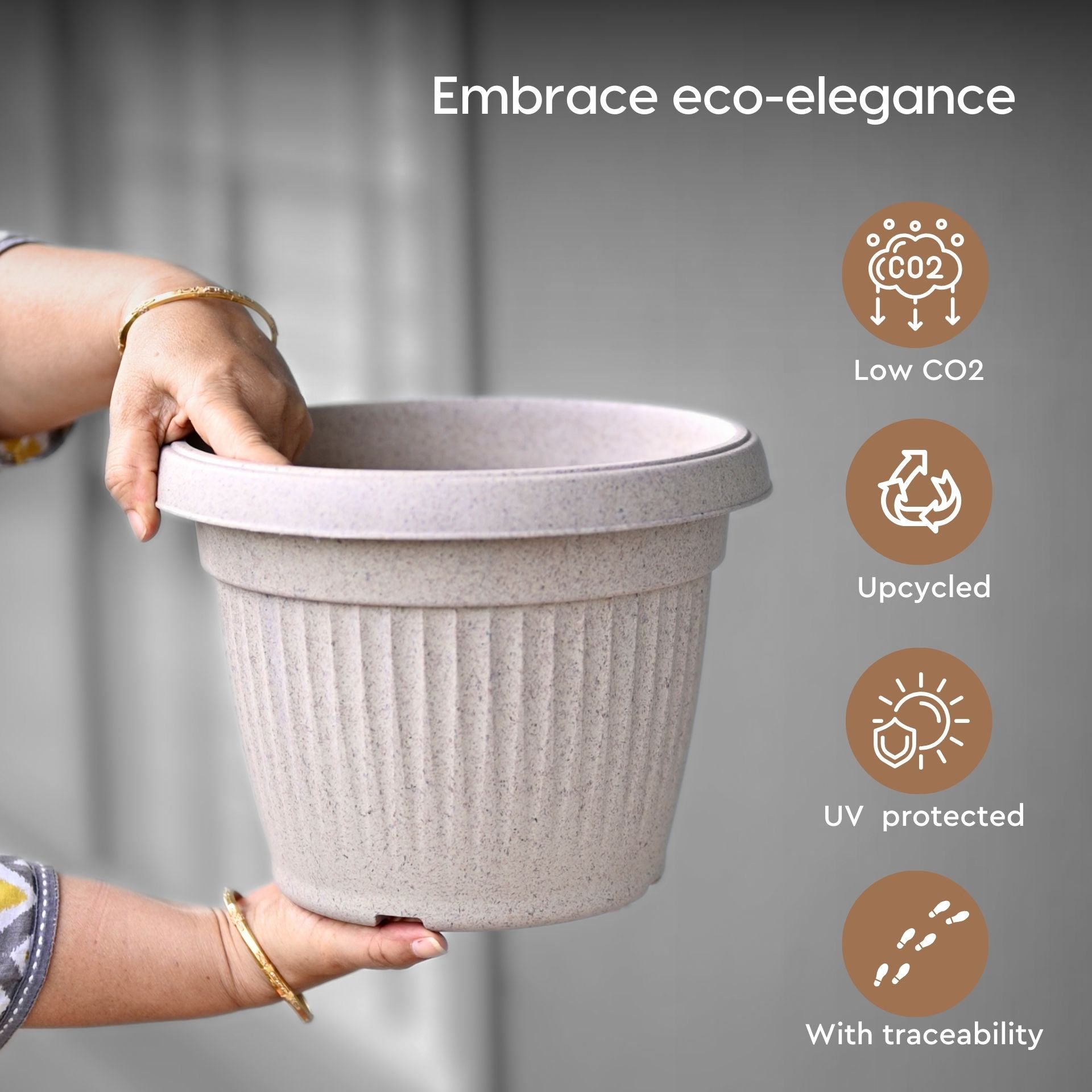 Earth Friendly Planters BellaRound 14 image 5