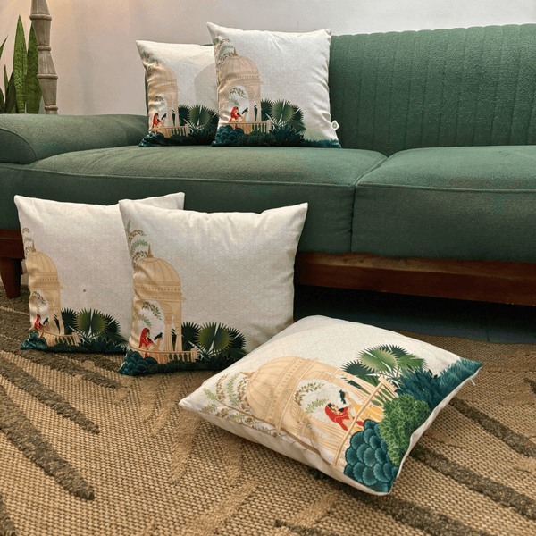 Royal Balcony Velvet Cushion Cover