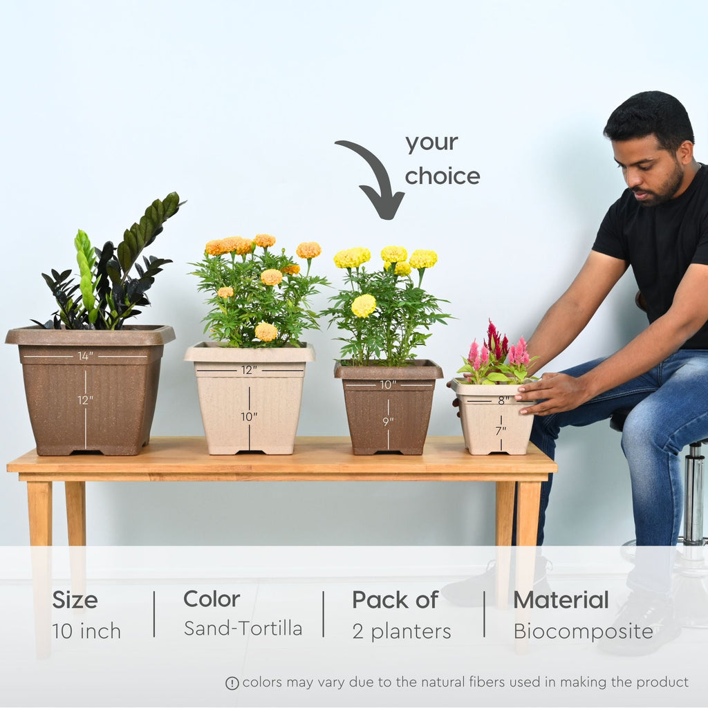 Earth Friendly Planters Bella Square image 2