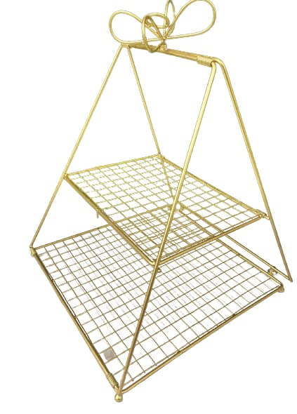Two Tier Metal Basket (15 Inch)
