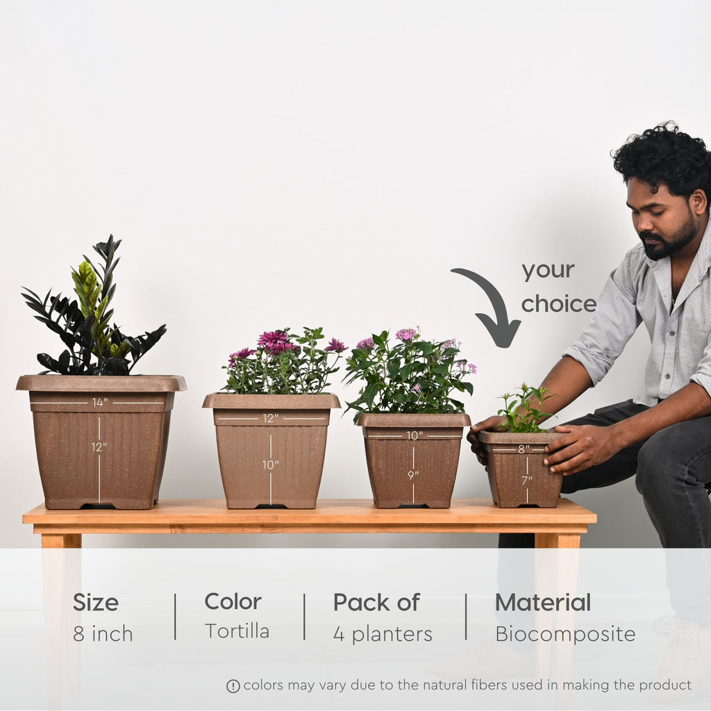 Earth Friendly Planters Bella Square image 2