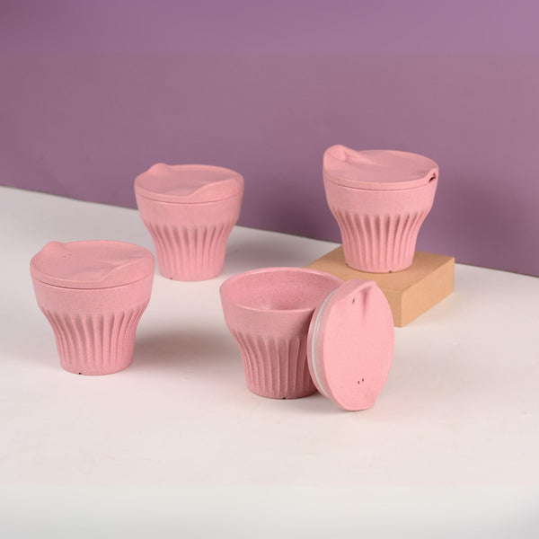 Eha Earth Friendly Rafter Coffee Mug with Lid | Set of 4