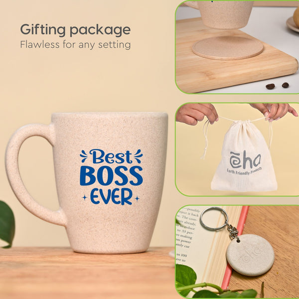 Eha Earth Friendly Best Boss Ever Mugs For Coffee | Gift Items For Boss