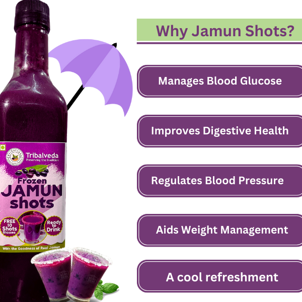 Frozen Jamun Shots 1L - 100% Pure