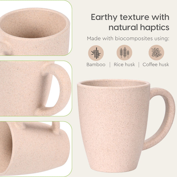 Classic Mug 300 ml | Unbreakable Mugs Made with Rice Husk & Bamboo Fibers