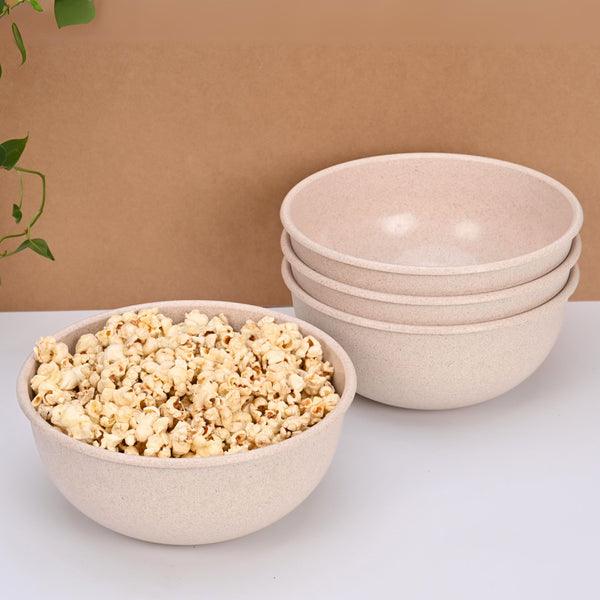 Frosty Mixing Bowl 1800 ml set of 4 | Earth friendly unbreakable bowls Made with Bamboo Fibers & Rice Husk Fiber