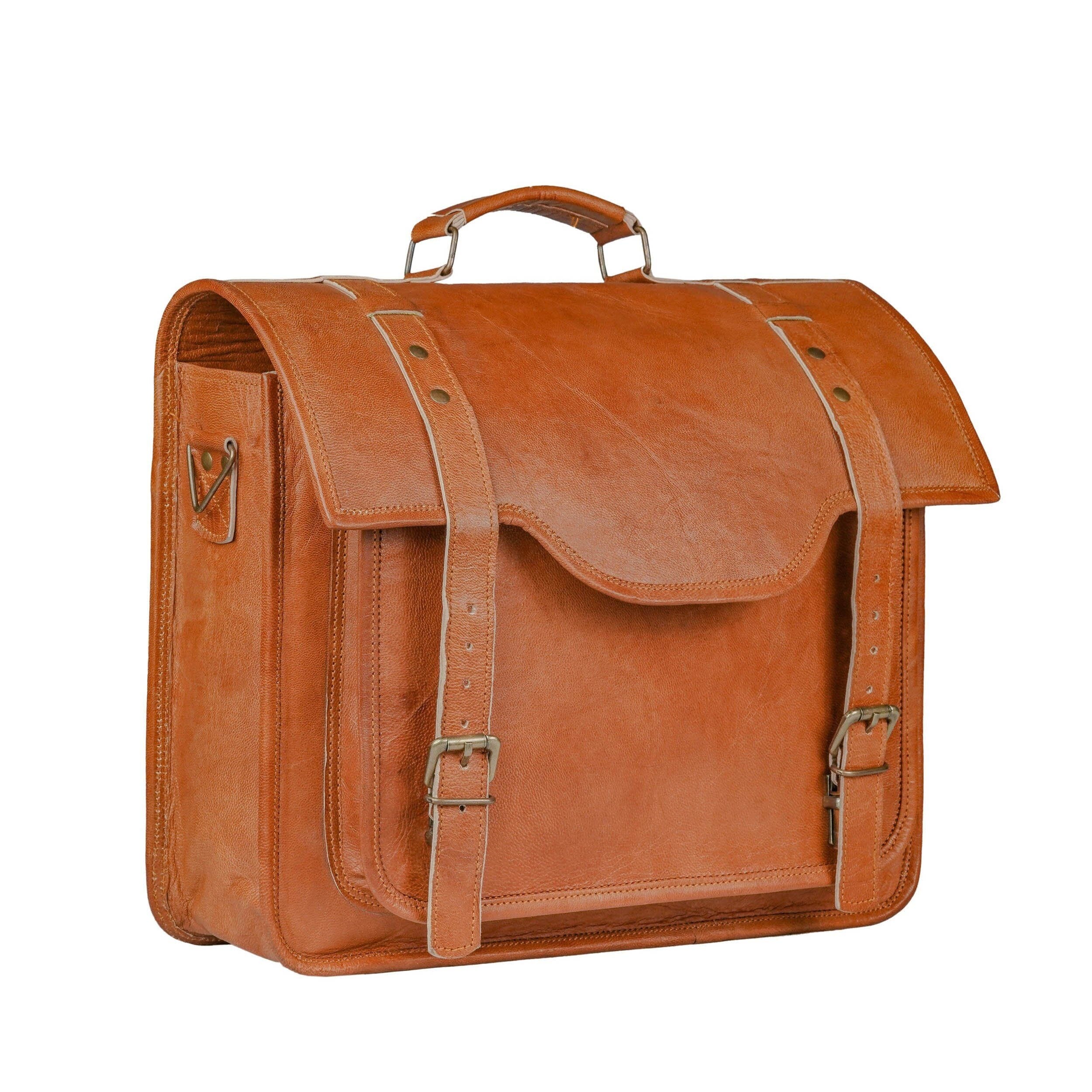Shop Leather Crossbody Messenger Bag from Classy Leather Bags Bags