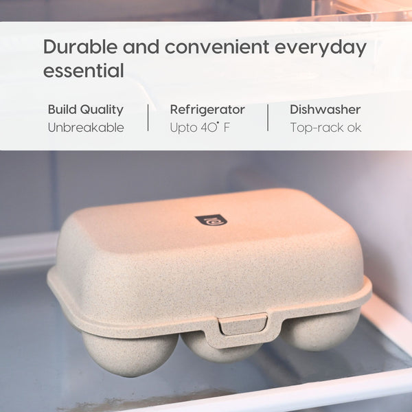 Eha Earth Friendly 6 Grid Storage Box For Eggs With Lid | Set of 1