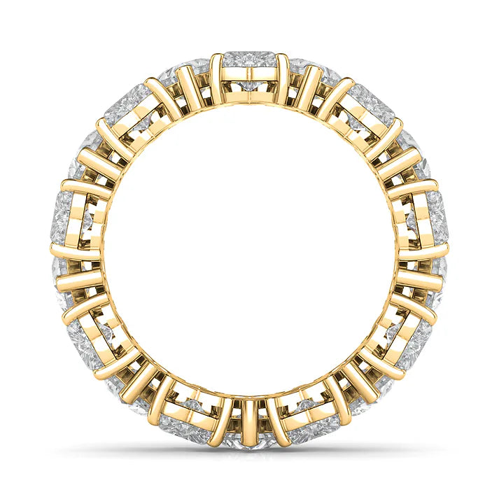 Verighetă eternity cu alternanță de inimi și diamante