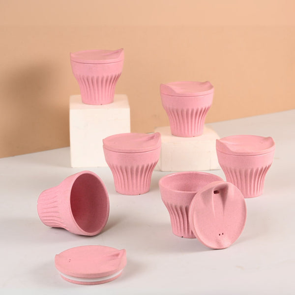 Eha Earth Friendly Rafter Coffee Mug with Lid | Set of 6