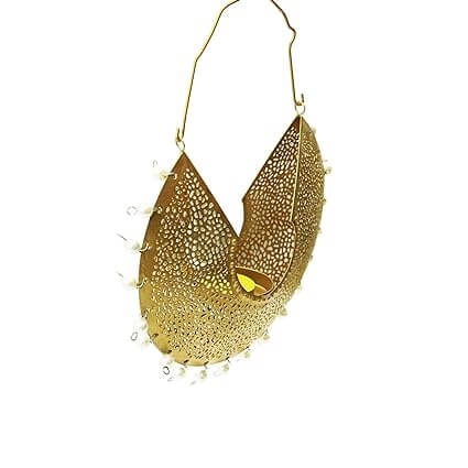 Chand Bali Candle Holder – 8×8x10 inches (Pearl Beaded)