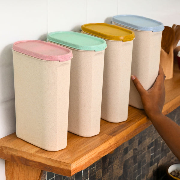 Eha Earth Friendly Storage Containers For Kitchen With Lid | 2400 ml Set of 4 Kitchen Containers