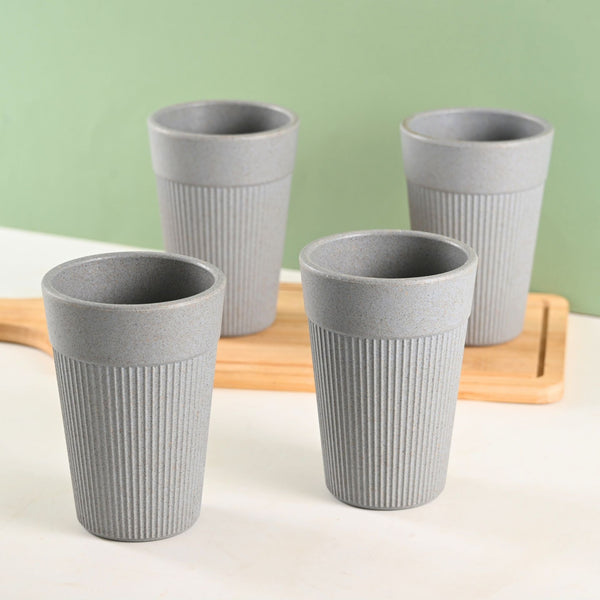 Earth Friendly Unbreakable Lassi Tumbler Drinking Glass Set of 4 | 350 ml