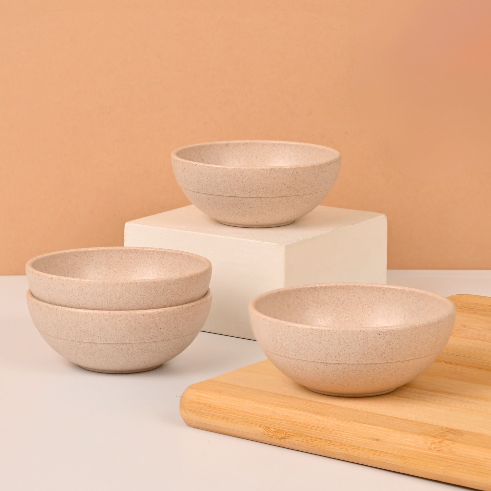 Eha Earth Friendly Set of 4 Dip Bowls for Kitchen | 125 ml