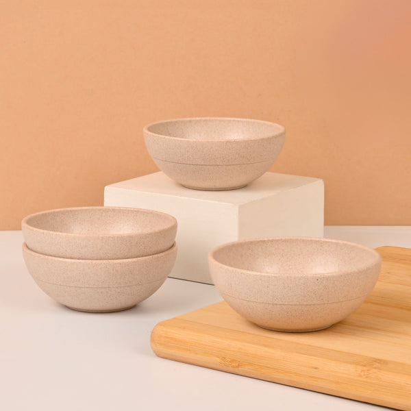 Eha Earth Friendly Set of 4 Dip Bowls for Kitchen | 125 ml