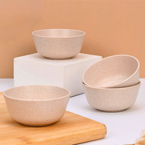 Eha Earth-Friendly Set of 4 Small Curry Bowls for Kitchen | 125 ml