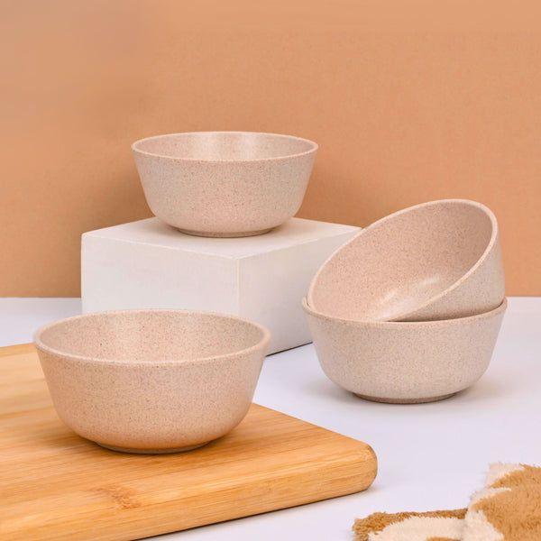 Eha Earth-Friendly Set of 4 Small Curry Bowls for Kitchen | 175 ml
