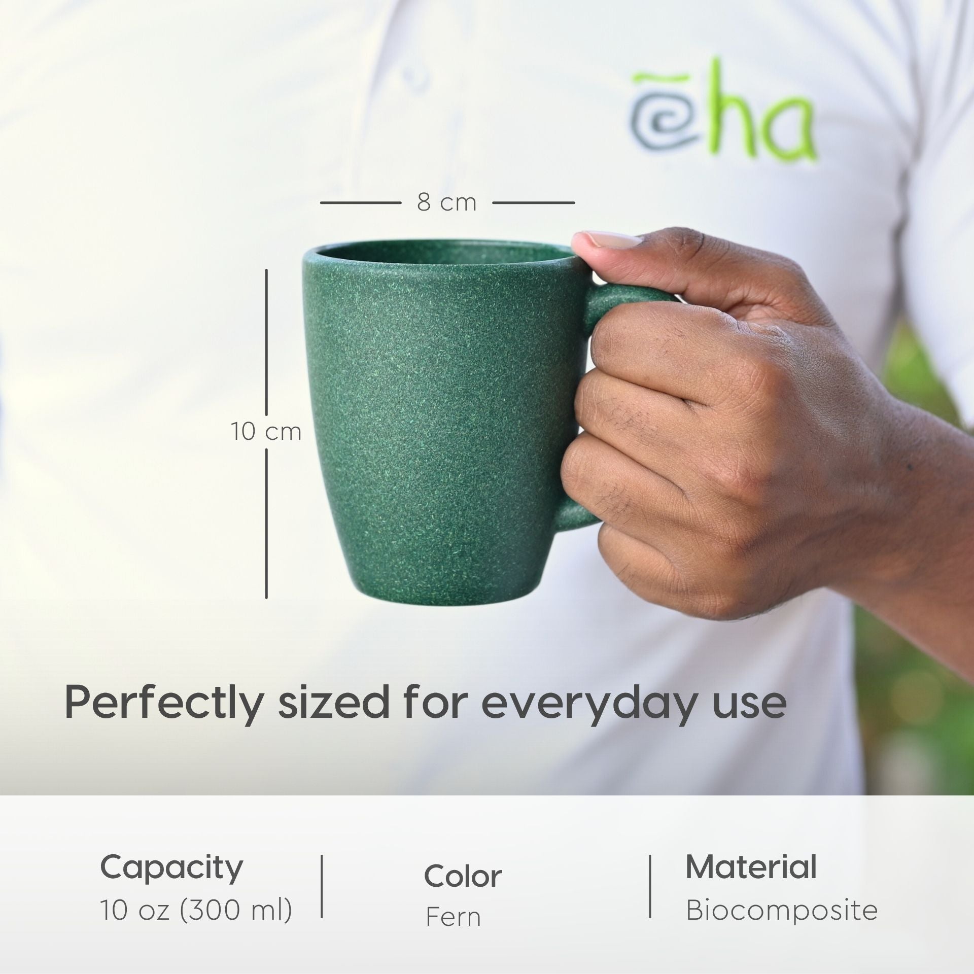 Classic Mug 300 ml | Unbreakable Mugs Made with Rice Husk & Bamboo Fibers