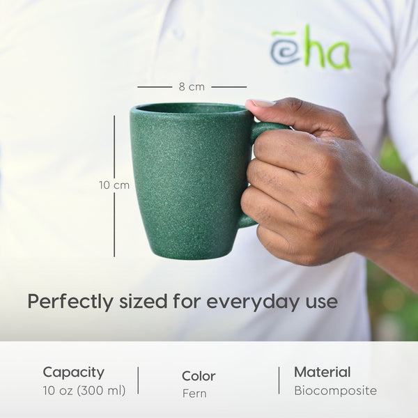 Classic Mug 300 ml | Unbreakable Mugs Made with Rice Husk & Bamboo Fibers