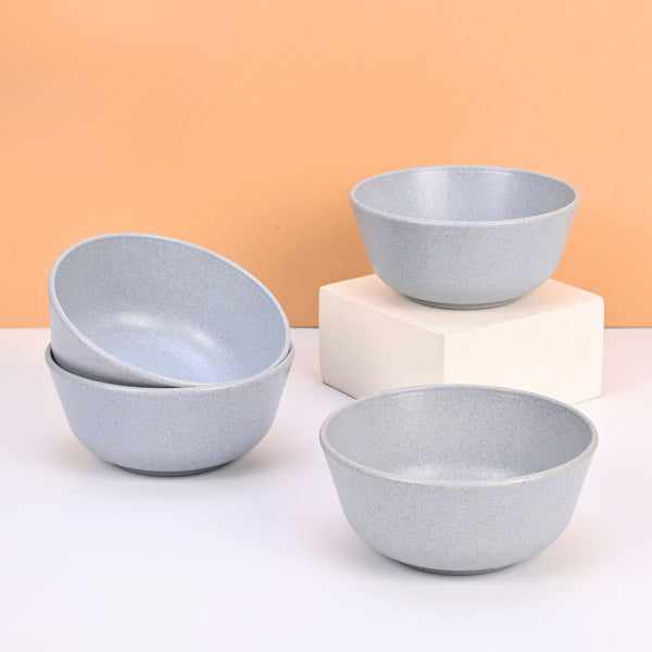 Eha Earth-Friendly Set of 4 Small Curry Bowls for Kitchen | 300 ml