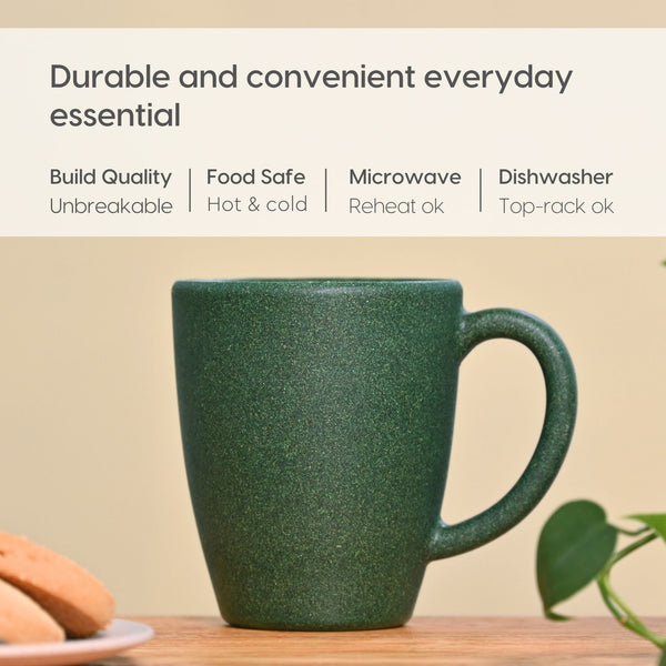 Classic Mug 300 ml | Unbreakable Mugs Made with Rice Husk & Bamboo Fibers