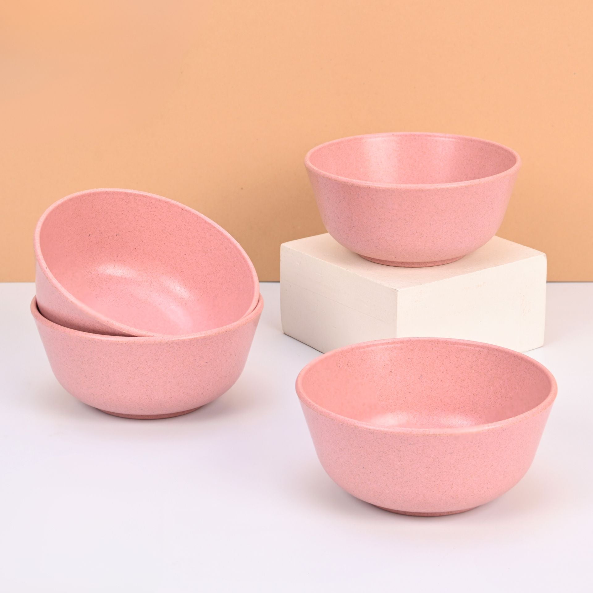 Eha Earth-Friendly Set of 4 Small Curry Bowls for Kitchen | 300 ml