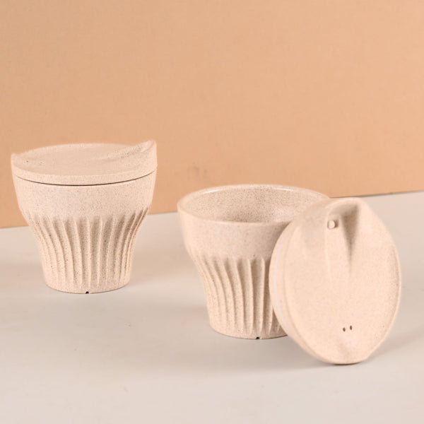 Earth Friendly Rafter Coffee Mug with Lid | Set of 2