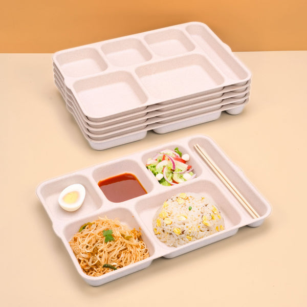 Eha Earth Friendly 6 Partition Plates | Plate Set of 6