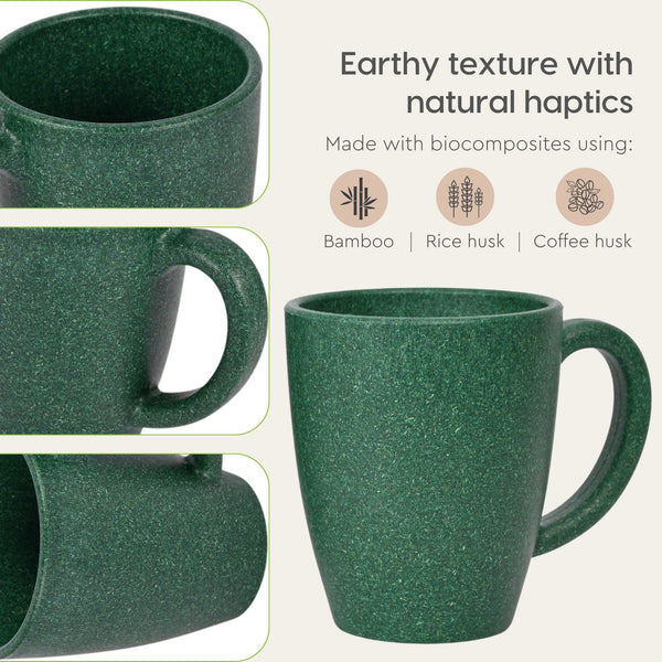 Classic Mug 300 ml | Unbreakable Mugs Made with Rice Husk & Bamboo Fibers