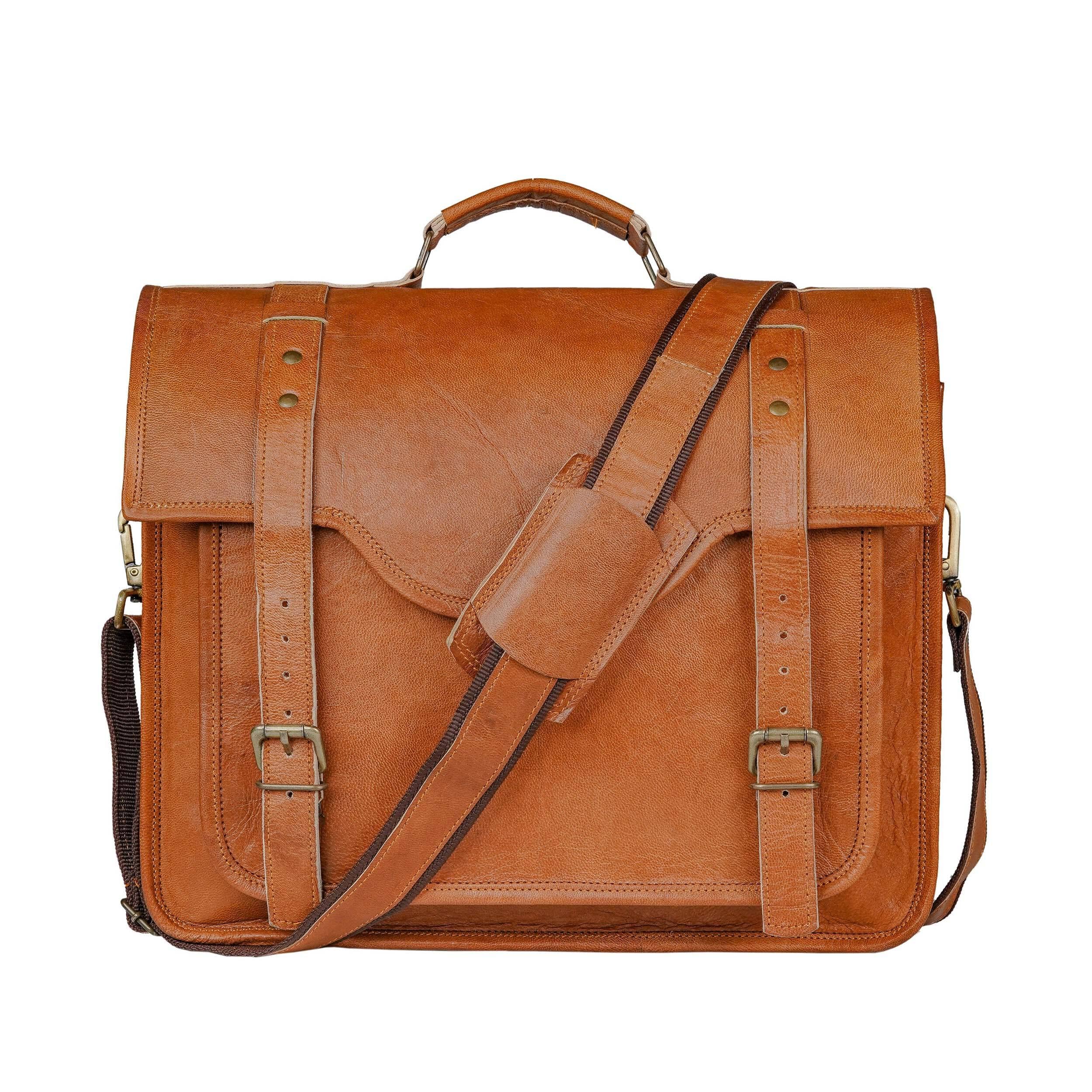 Shop Leather Crossbody Messenger Bag from Classy Leather Bags Bags