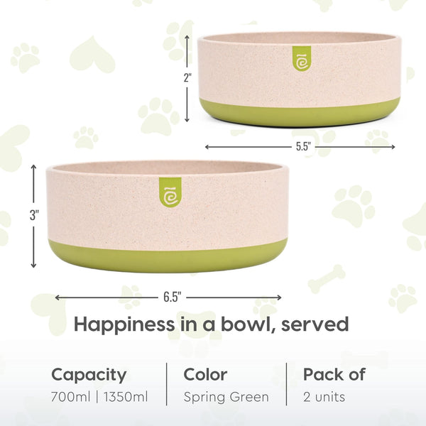 EcoBlend Antiskid Pet Bowl | Set of 2